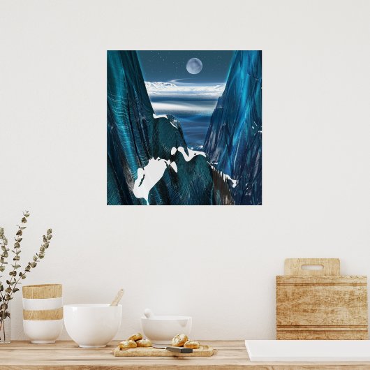 Fernplanet Poster (Küche)