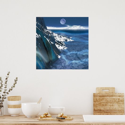 Fernplanet Poster (Küche)