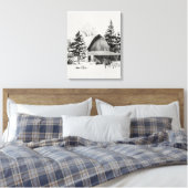 Fernrohrskizze II Leinwanddruck (Insitu (Schlafzimmer))