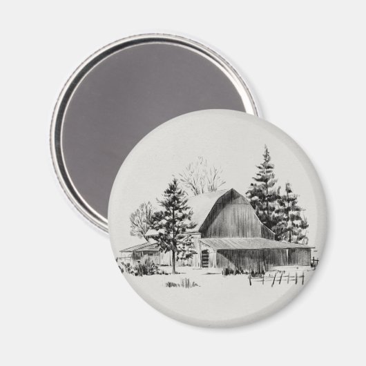 Fernrohrskizze II Magnet (Vorderseite/Rückseite)