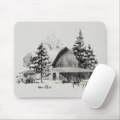 Fernrohrskizze II Mousepad (Mit Mouse)