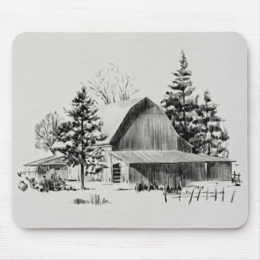 Fernrohrskizze II Mousepad (Vorne)