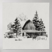 Fernrohrskizze II Poster (Vorne)