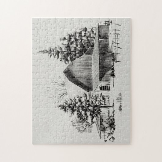 Fernrohrskizze II Puzzle (Vertikal)