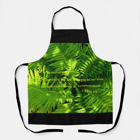Ferns, 1 John 1:9 Schürze (Vorderseite)