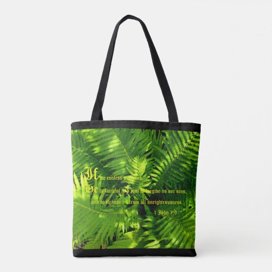 Ferns, 1 John 1:9 Tasche (Rückseite)