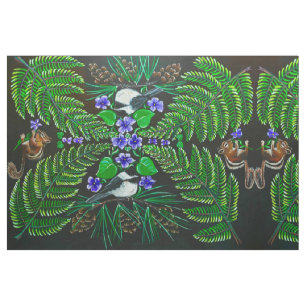 Ferns and Fun Friends Fabric Stoff