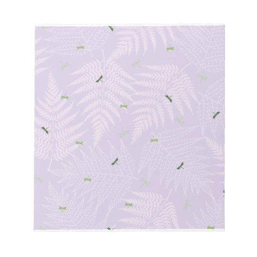 Ferns & Dragonflies Notizblock (Vorderseite)