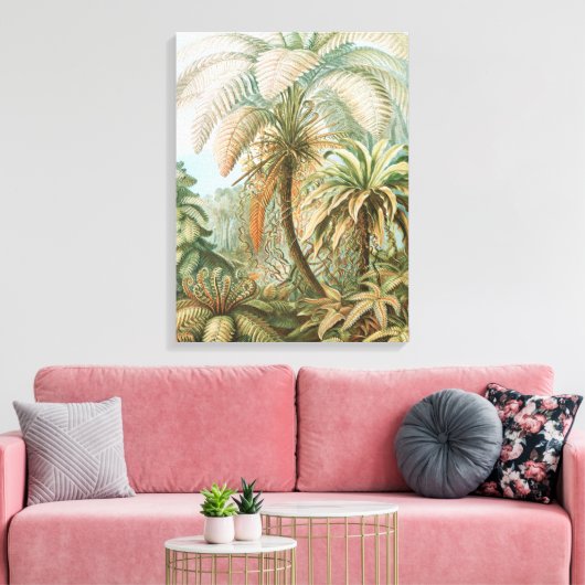 Ferns, Filicinae Laubfarne von Ernst Haeckel Leinwanddruck (Insitu (Wohnzimmer))