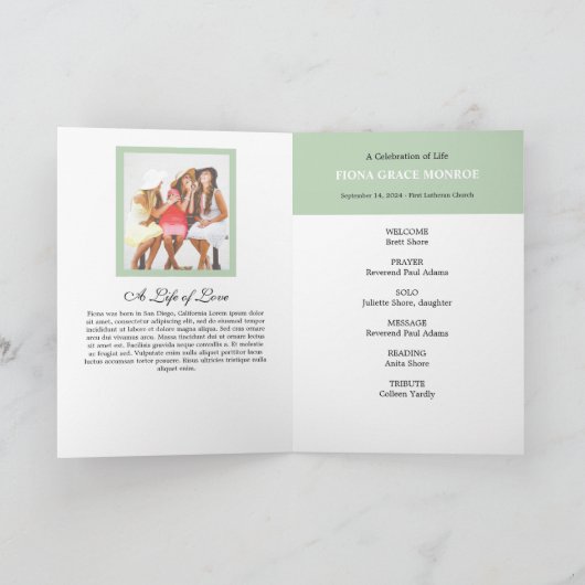 Ferns-Foto-Gedächtnisprogramm Programm (Innenseite)