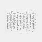 Ferns Gedicht Fleecedecke (Vorderseite (Horizontal))