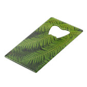 Ferns - Kunstfotografie Geldbeutel Flaschenöffner (Rückseite Schrägansicht)