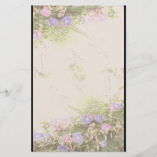 Ferns Morning Glory Stationierung Briefpapier (Vorderseite)