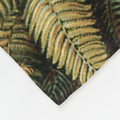 Ferns Palm Tree Antique Botanischer Garten Fleecedecke (Ecke)