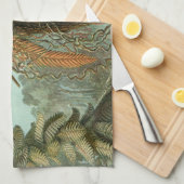 Ferns Palm Tree Antique Botanischer Garten Geschirrtuch (Viertel Falte)