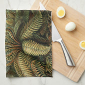 Ferns Palm Tree Antique Botanischer Garten Handtuch (Viertel Falte)