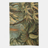 Ferns Palm Tree Antique Botanischer Garten Handtuch (Vertikal)