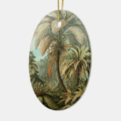 Ferns Palm Tree Antique Botanischer Garten Keramikornament (Links)