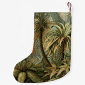 Ferns Palm Tree Antique Botanischer Garten Kleiner Weihnachtsstrumpf (Rückseite)