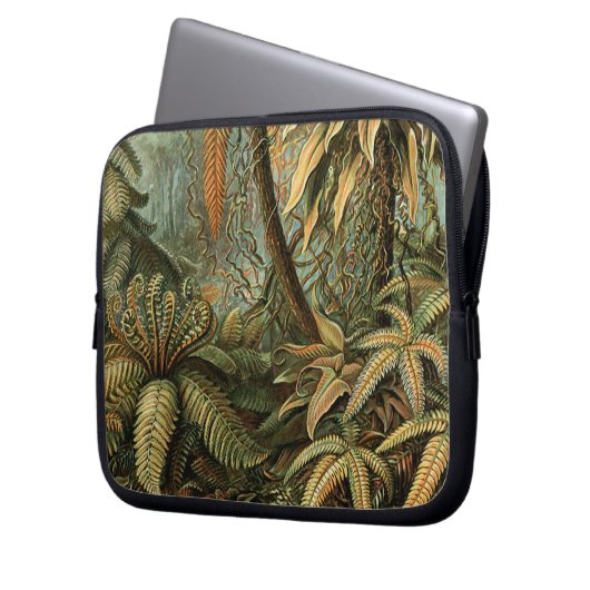 Ferns Palm Tree Antique Botanischer Garten Laptopschutzhülle (Vorderseite Links)