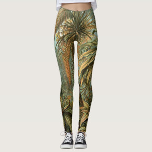 Ferns Palm Tree Antique Botanischer Garten Leggings