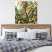 Ferns Palm Tree Antique Botanischer Garten Leinwanddruck (Insitu (Schlafzimmer))