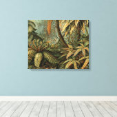 Ferns Palm Tree Antique Botanischer Garten Leinwanddruck (Insitu (Holzboden))