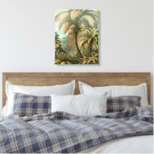 Ferns Palm Tree Antique Botanischer Garten Leinwanddruck (Insitu (Schlafzimmer))