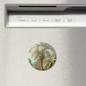 Ferns Palm Tree Antique Botanischer Garten Magnet (In Situ (Geschirrspüler))