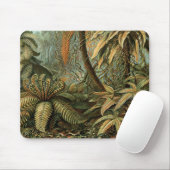 Ferns Palm Tree Antique Botanischer Garten Mousepad (Mit Mouse)