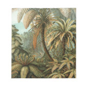 Ferns Palm Tree Antique Botanischer Garten Notizblock (Vorderseite)
