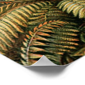 Ferns Palm Tree Antique Botanischer Garten Poster (Ecke)