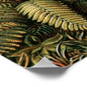 Ferns Palm Tree Antique Botanischer Garten Poster (Ecke)