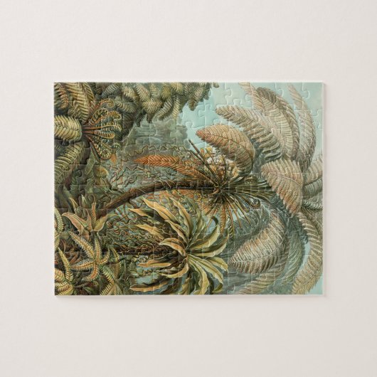 Ferns Palm Tree Antique Botanischer Garten Puzzle (Horizontal)