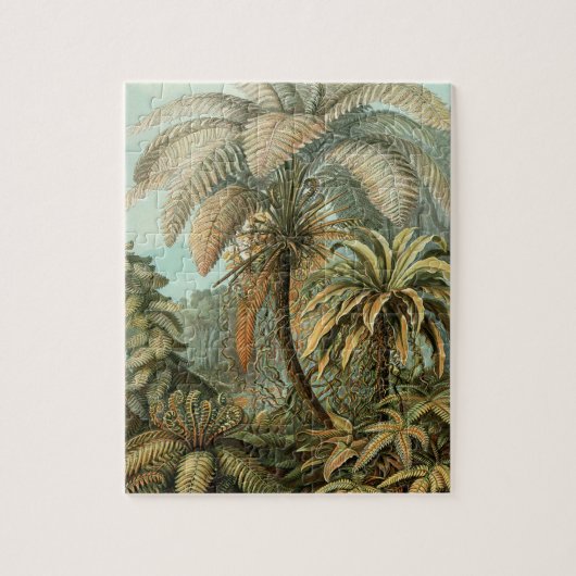 Ferns Palm Tree Antique Botanischer Garten Puzzle (Vertikal)