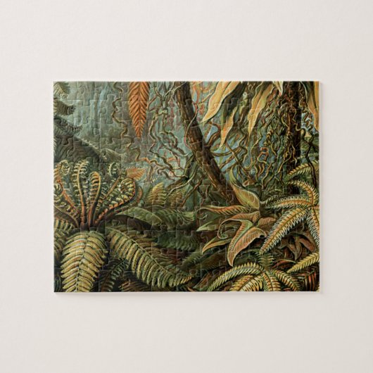 Ferns Palm Tree Antique Botanischer Garten Puzzle (Horizontal)