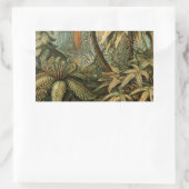 Ferns Palm Tree Antique Botanischer Garten Rechteckiger Aufkleber (Tasche)