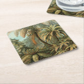 Ferns Palm Tree Antique Botanischer Garten Rechteckiger Pappuntersetzer (angewinkelt)
