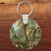 Ferns Palm Tree Antique Botanischer Garten Schlüsselanhänger (Vorderseite)