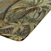 Ferns Palm Tree Antique Botanischer Garten Schneidebrett (Ecke)