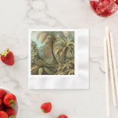 Ferns Palm Tree Antique Botanischer Garten Serviette (Beispiel)