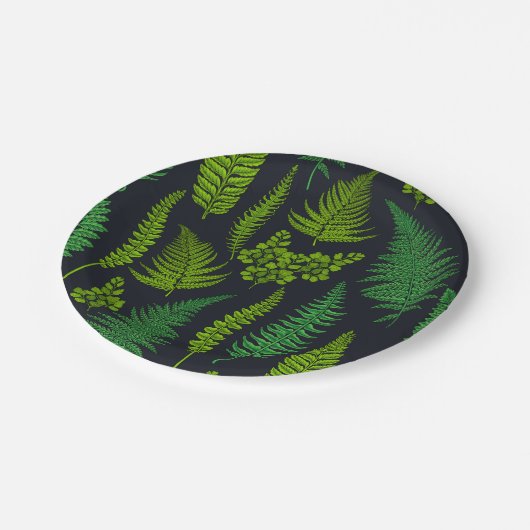 Ferns Pappteller (Schrägansicht)