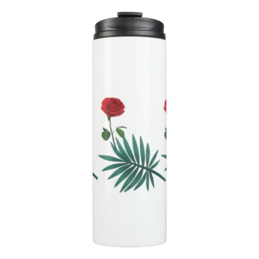 Ferns & Rose Thermal Tumbler Thermosbecher (Vorderseite)