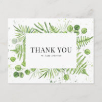 Ferns und Eukalyptus Greenerity Wedding Vielen Dan