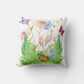 Ferns und Schmetterlinge Kissen (Vorderseite)