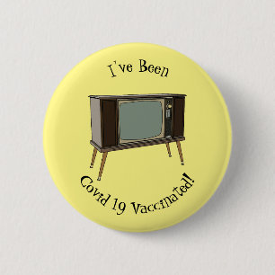 Fernseh-Cartoon-Illustration Button