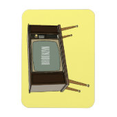 Fernseh-Cartoon-Illustration Magnet (Vertikal)