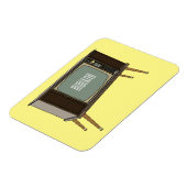 Fernseh-Cartoon-Illustration Magnet (Linke Seite)