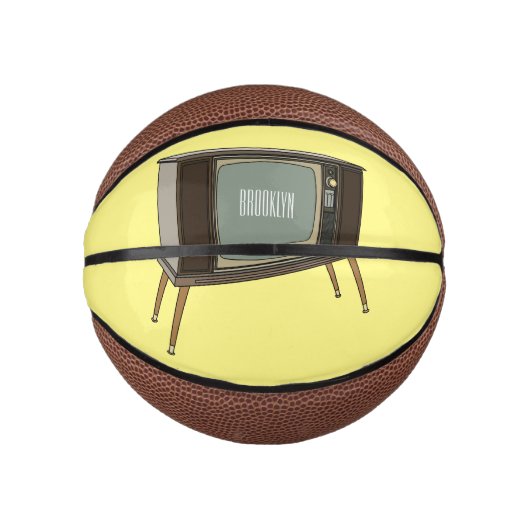 Fernseh-Cartoon-Illustration Mini Basketball (Vorderseite)
