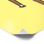 Fernseh-Cartoon-Illustration Poster (Ecke)